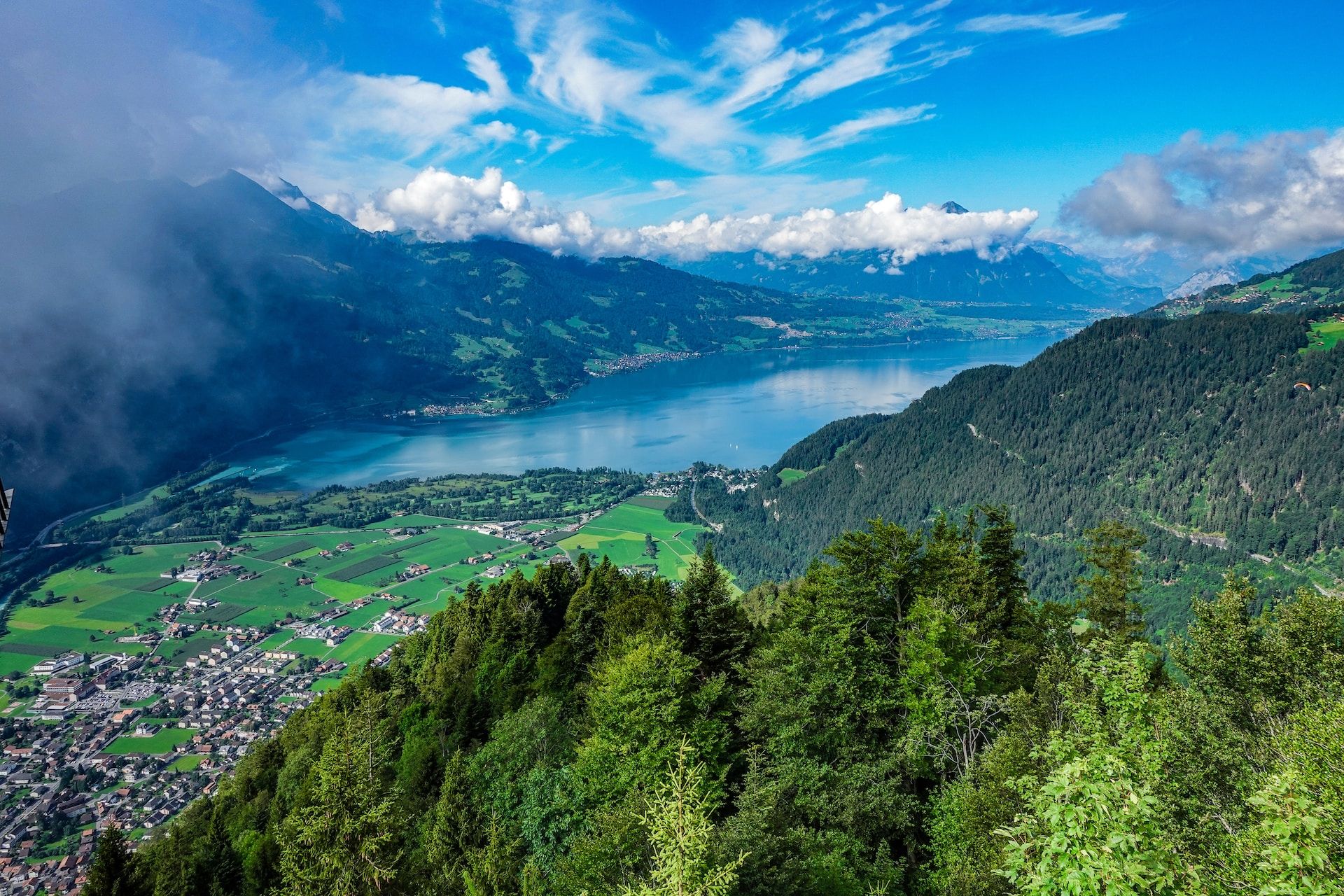 A view of Lake Spiez, Interlaken