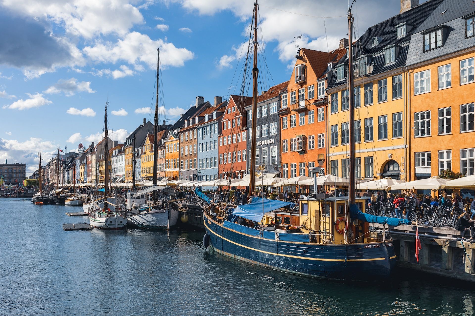 Nyhavn, a canal district in Copenhagen
