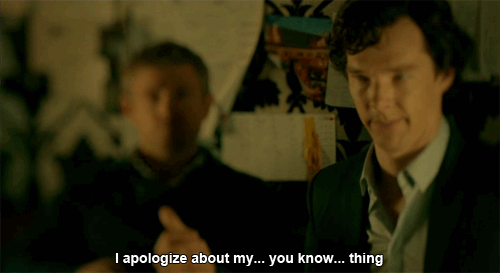Cumberbatch Sherlock Apologises