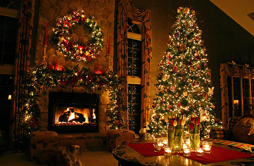Christmas tree and decorations