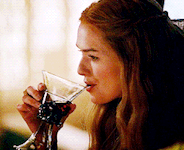 cersei lannister drinking wine