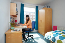 A room in a uni hall of residence