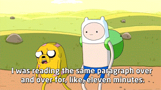 reading the same paragraph over and over gif
