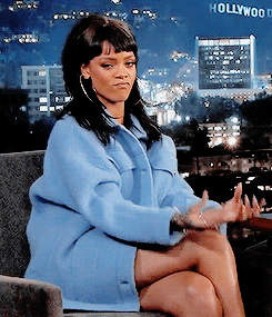 Rihanna rub fingers gif