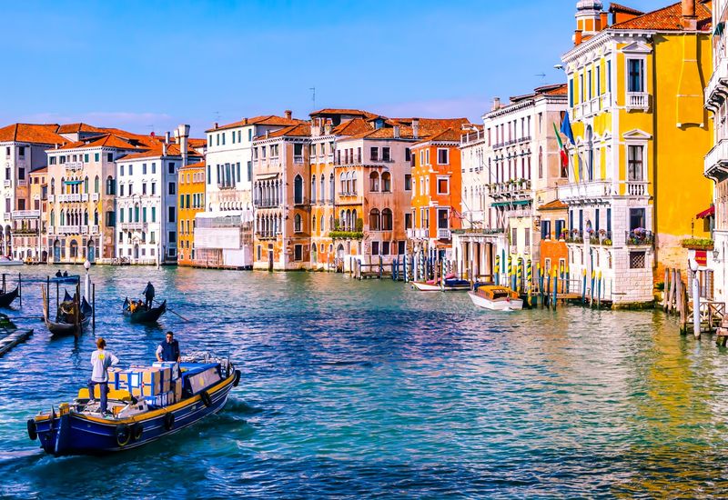 beautiful canal in Venice