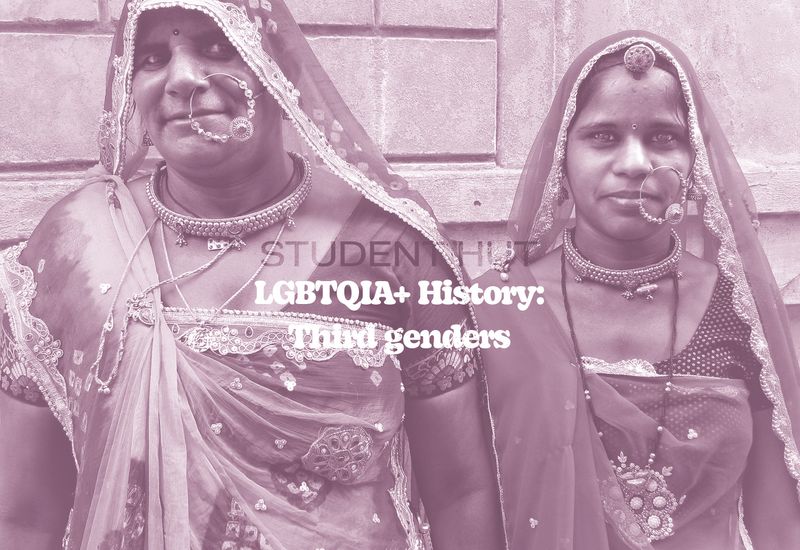Two hijra, the third gender in Indian culture