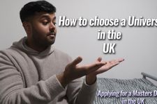 Thumbnail from Mahel's video about choosing a university