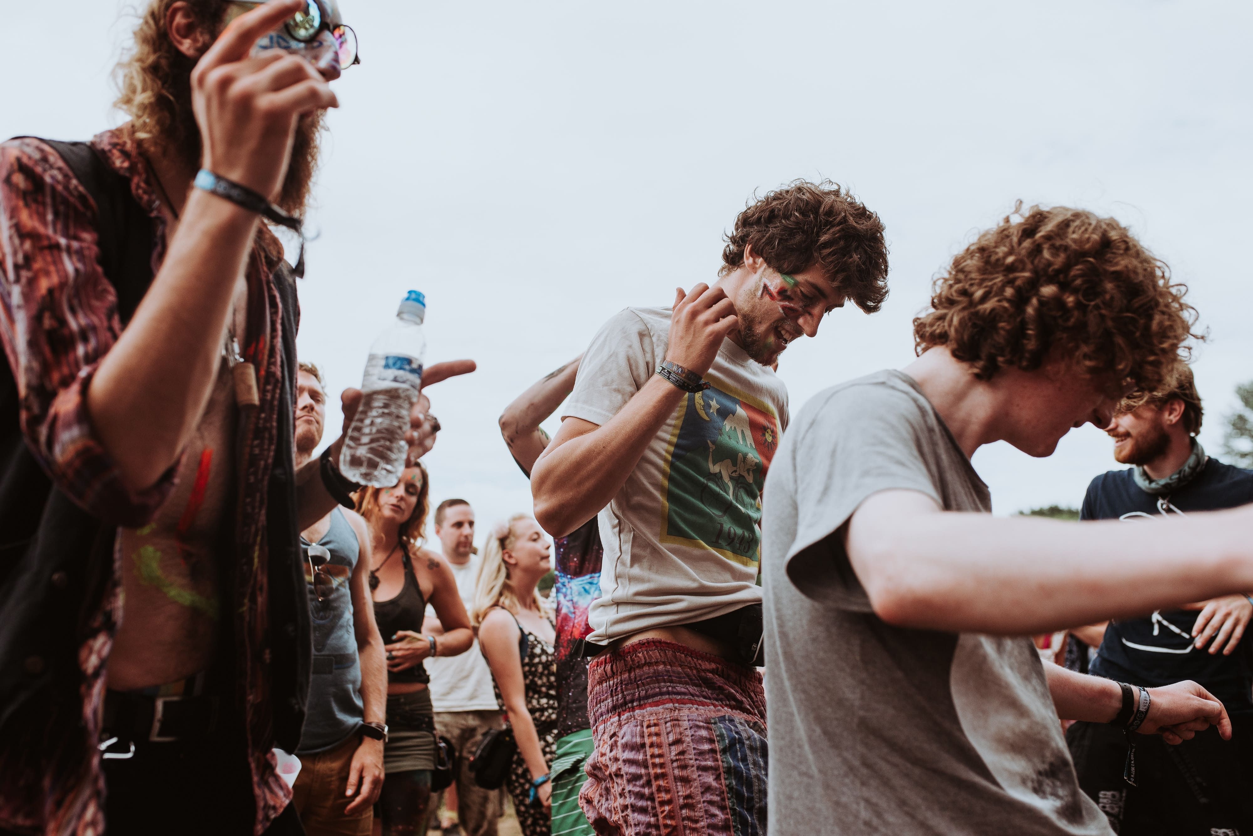 young adults at a festival